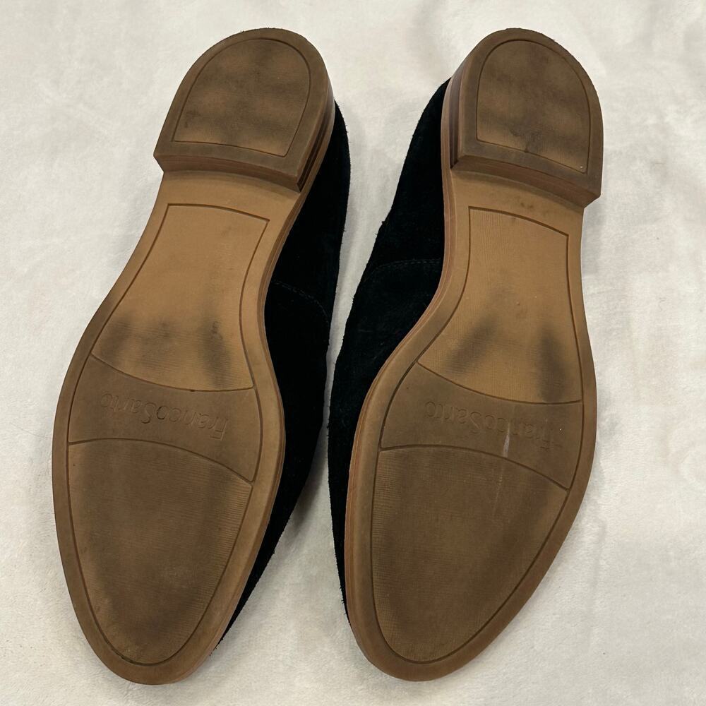 Franco Sarto Hilly Black Suede Loafer sz 7.5 Tassel Loafer Flats - Picture 2 of 7
